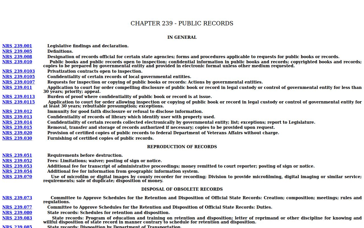 Nye County public-record access for most-wanted system documentation
